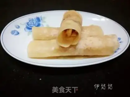 Make Old Beijing chicken roll step 9