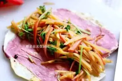Make Vegetable burrito step 11