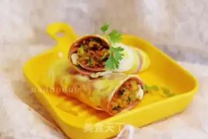 Make Vegetable burrito step 12