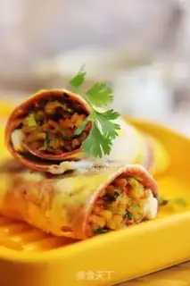 Make Vegetable burrito step 14