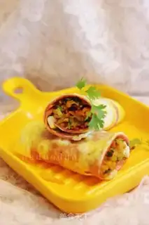 Make Vegetable burrito step 15