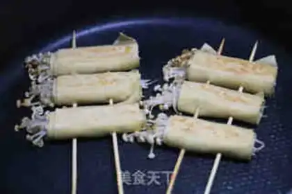 Make ♪ Sand and tea and bean-skin gold and mushroom roll ♪ step 6