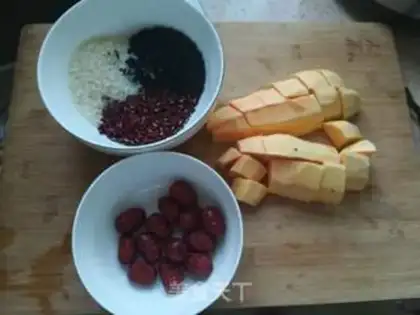 Make Red bean, black rice, porridge step 0
