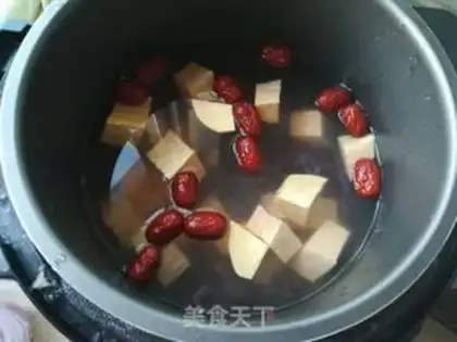Make Red bean, black rice, porridge step 1