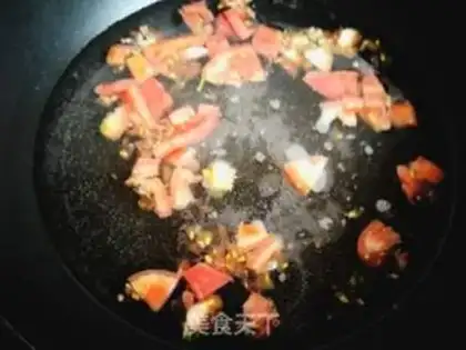 Make Tomato pickle shrimp noodles step 4