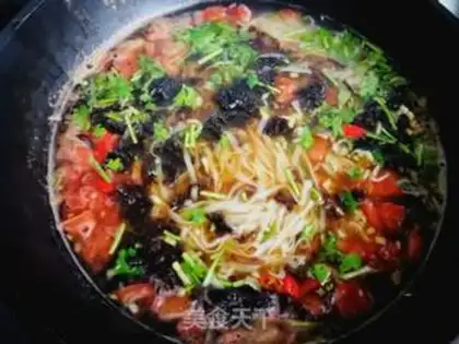 Make Tomato pickle shrimp noodles step 6
