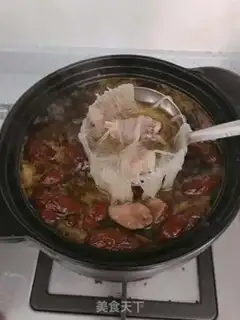 Make Fan chicken soup step 4