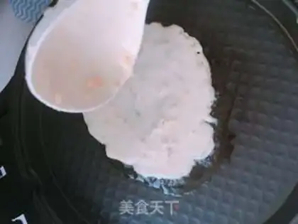 Make Banana omelet and ham step 5