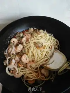 Make Seafood pasta step 8