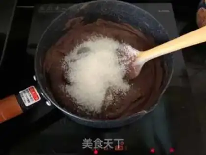 Make Mashed pea sand cake step 8