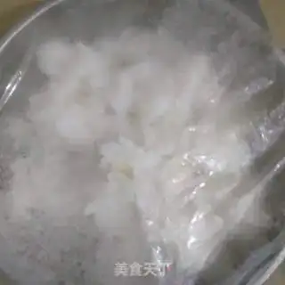 Make Ham pepper egg fried rice step 1