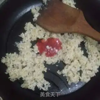 Make Ham pepper egg fried rice step 5