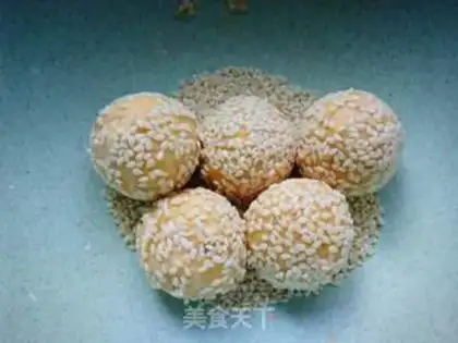 Make Red potato sesame rice ball step 7