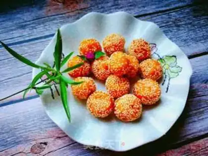 Make Red potato sesame rice ball step 13