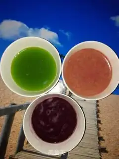 Make Three-colour dumplings step 1