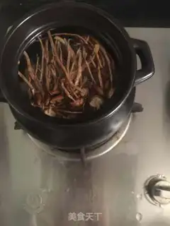 Make Tea, mushroom, bone soup step 6