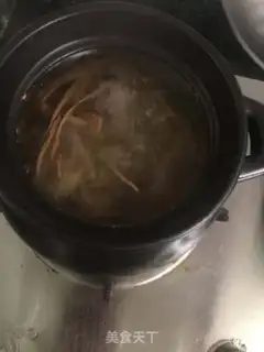 Make Tea, mushroom, bone soup step 7