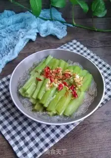 Make Garlic fan silk melon step 14