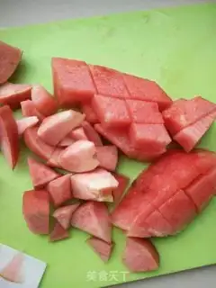 Make Peaches mixed with juice step 1