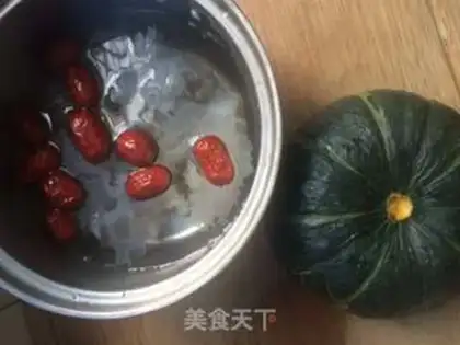 Make Silver-ear red-leave pumpkin step 0