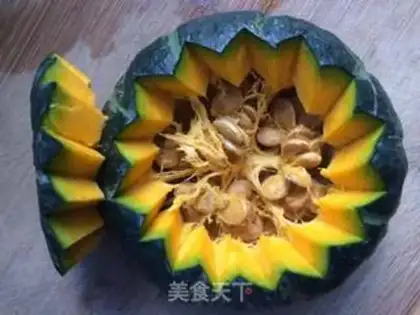 Make Silver-ear red-leave pumpkin step 2