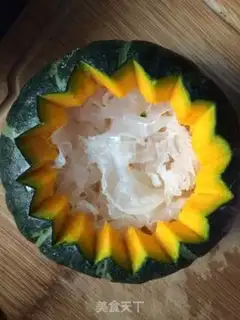 Make Silver-ear red-leave pumpkin step 3