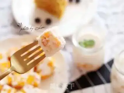 Make Mango coconut cream step 5