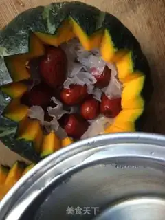 Make Silver-ear red-leave pumpkin step 5