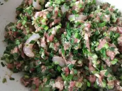Make Shrimp buns step 1