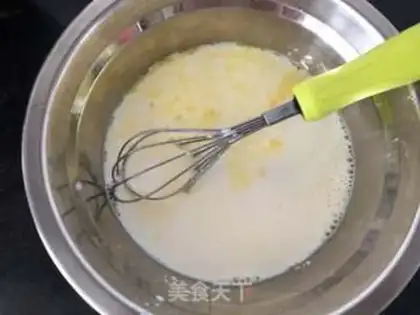 Make Grid eggcake step 1