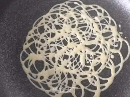 Make Grid eggcake step 6