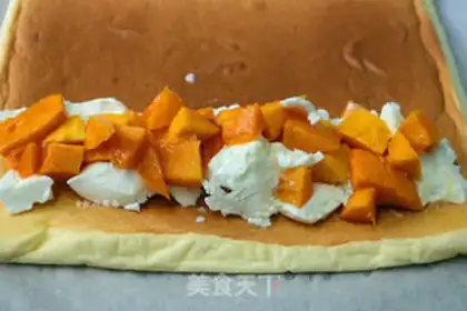 Make Mango cake rolls step 11