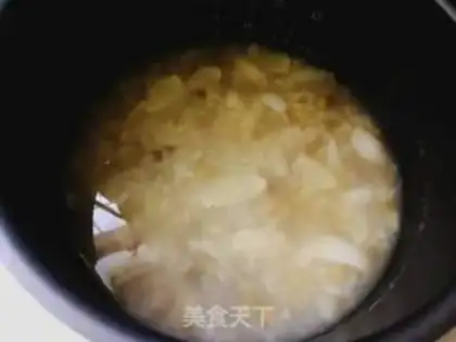 Make Lily green bean congee step 6