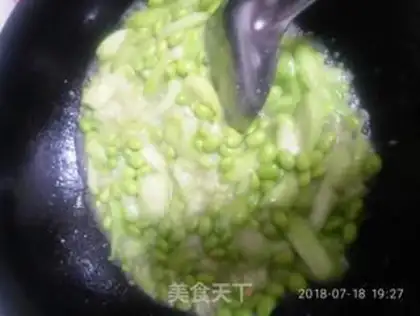 Make A melon green beans step 3