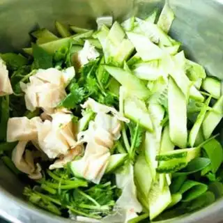 Make cucumber bean skin step 2