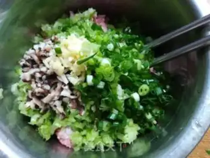 Make Celery dumplings step 3
