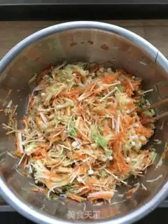 Make Vegetable eggcake step 4