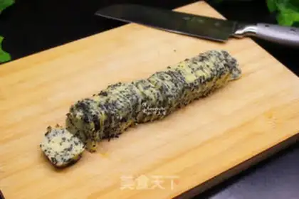 Make Black Sesame Seaweed Biscuit step 7