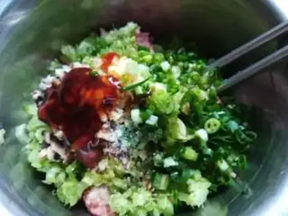 Make Celery dumplings step 5