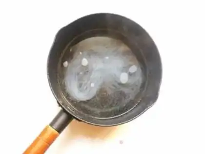 Make Garlic fan dolls step 3