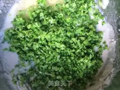 Make A broccoli eggcake step 3