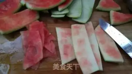 Make Watermelon-skinned meat step 0
