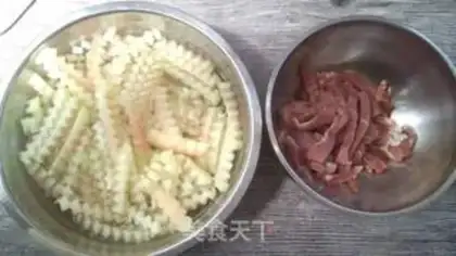 Make Watermelon-skinned meat step 2