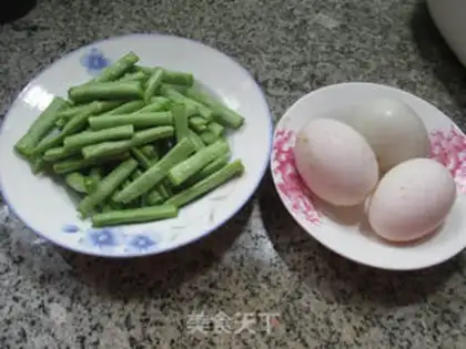 Make Peaches, duck eggs step 0