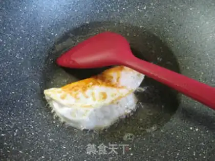 Make Peaches, duck eggs step 1