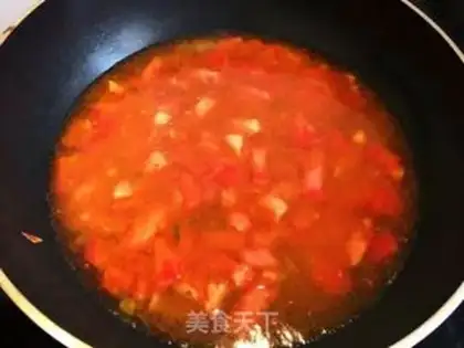 Make Tomato egg oak soup step 6