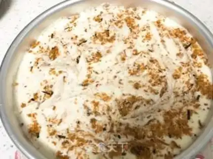 Make Sea moss sesame pine cake step 14