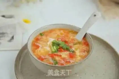 Make Tomato egg oak soup step 9