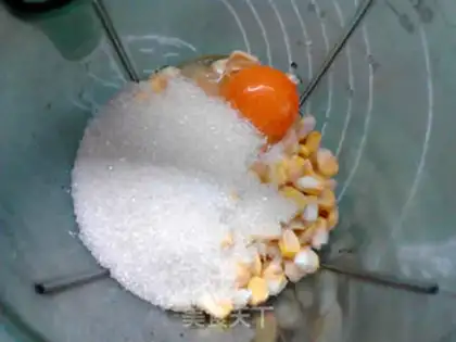 Make Fresh corn evaporation cake step 1