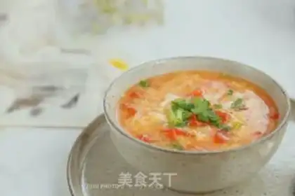 Make Tomato egg oak soup step 11